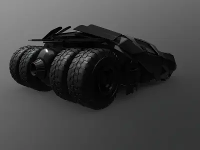 Batmobil car 3D model