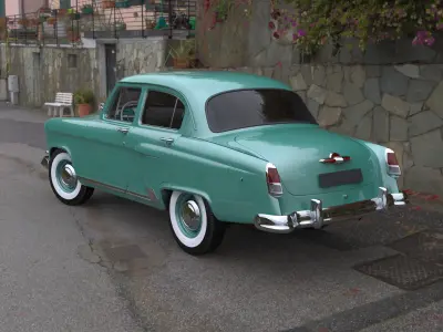 1957 GAZ M 21 Volga 3D model