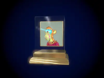 Mutant Ape 29 Gold Club Low-poly 3D model