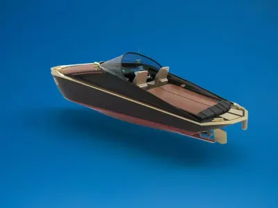 motor boat yacht 3D model