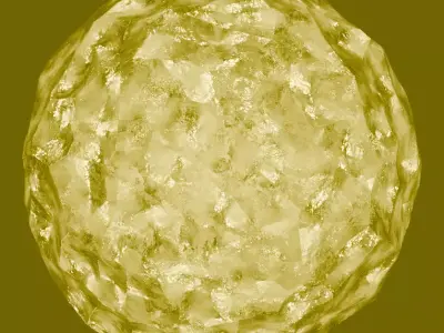 Yellow Crystal Free 3D model