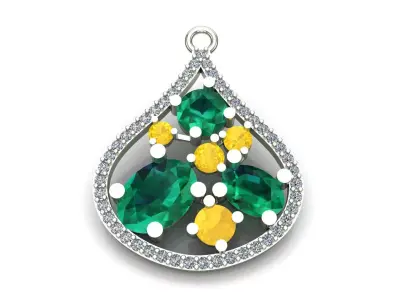 LUXURY LADIES PENDENT 3D print model