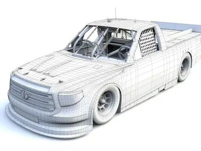 Toyota Tundra NASCAR CWS 2020 Low-poly 3D model