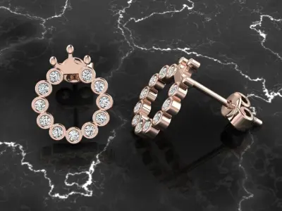 Jewelry Earring 3D print model