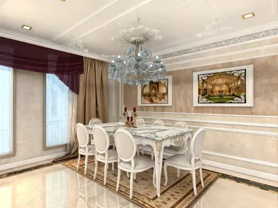 Classic Residence Apartment Design 3D model