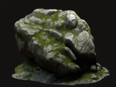 Rock Stone 7 Free low-poly 3D model