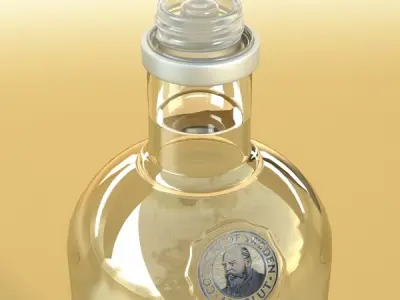 Absolut Vodka Bottle 3D model