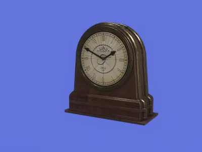 Desk Clock VR Ready Free low-poly 3D model