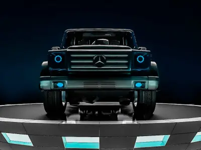 MERCEDES G-CLASS -BLUE- Low-poly 3D model