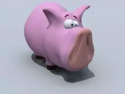 little pig toy Free 3D model