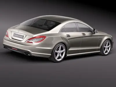 Mercedes CLS-63 AMG 2012 3D model