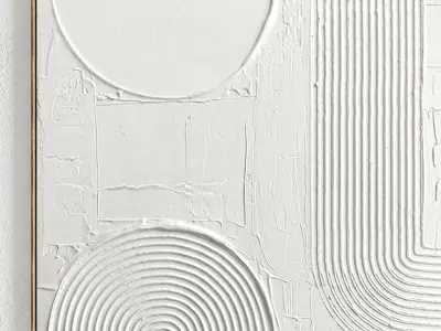 Plaster Two Photo Frame 261 Low-poly 3D model