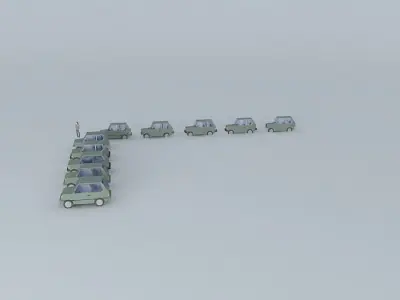 Fictional Eastern Europe Car Evolution Free 3D model