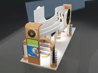Booth Exhibition Stand a325b 3D model
