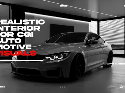 Realistic Interior for Car Renders Without Car 3D model