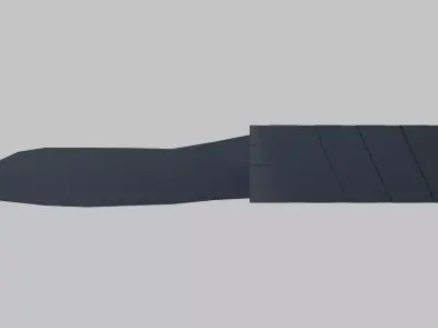 Knife 3D Model - Game Ready Low Poly PBR Asset Low-poly 3D model