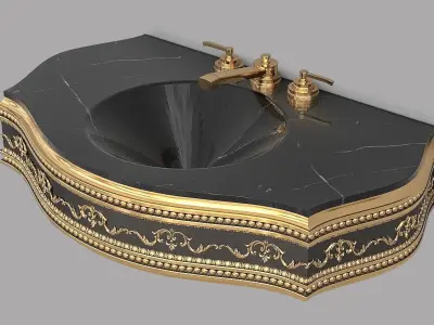 Classic Wash Basin 10 3D model