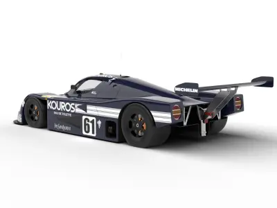 Mercedes Benz C9 Hasegawa 1987 Sauber Kouros Racing 3d model 3D model