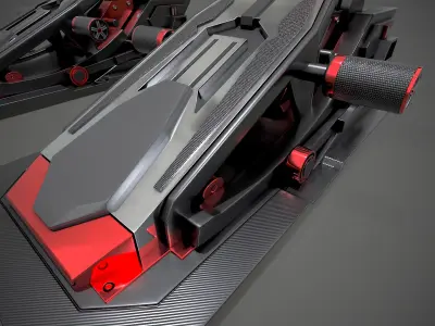 Racing Pedals 3D model buy