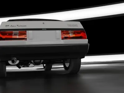 Toyota AE86 v2 3D model