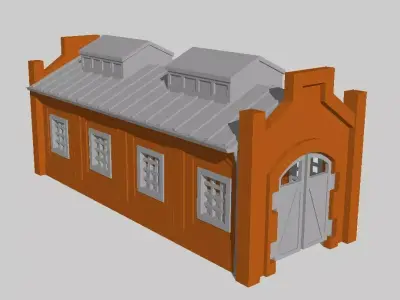 Engine House by Outland Models 3D Printable 3D print model