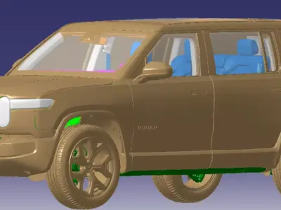 R1S Launch Edition 2022 Vehicle 3d scan data 3D model 3D model