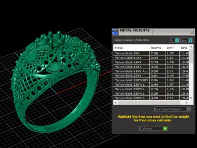  Luxury Diamond Emerald Ring 3d printable model  3D print model