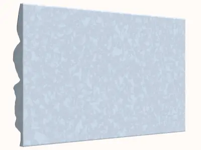 Granite Rock Face Defense Wall 3D model