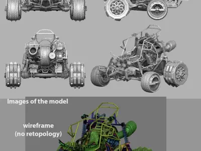 Orikart renderer mg 3D model