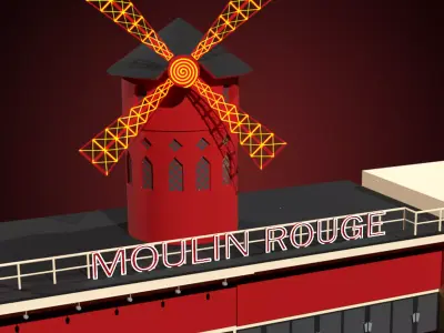 Moulin Rouge Entrance 3D model