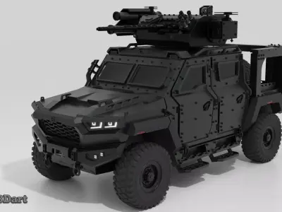 Inguar Defence Concept - 3D Printable Model 3D print model