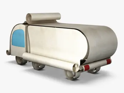 Truck Box Paper v 1 3D model