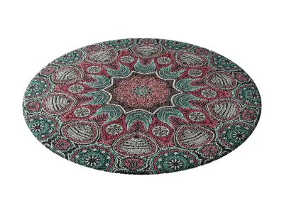 round carpet 30 3D model