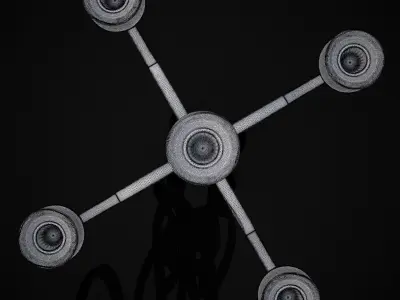 Classic Iron Candelabra 3D print model