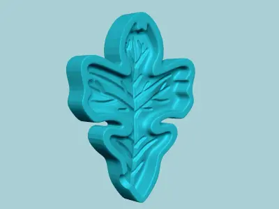 Post Oak Tree Leaf - Molding Artificial EVA Craft 3D print model