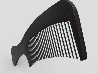 Hair Comb 2 Low-poly 3D model