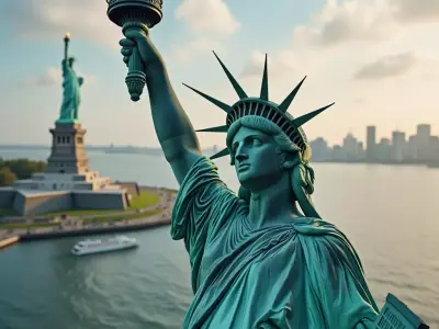 Statue of Liberty 3D Model lowpoly Low-poly 3D model