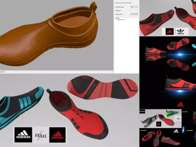 shoe - Adidas 3D model