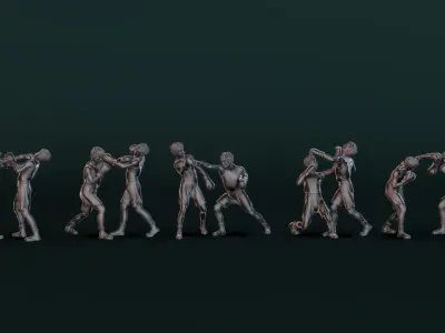 Boxer Man Set02 3D model