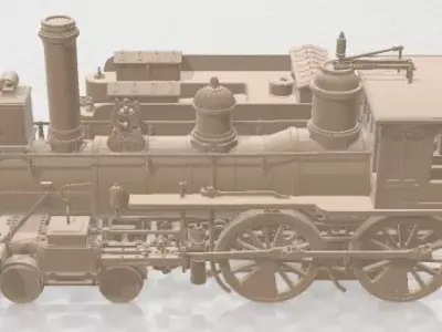 Union Pacific 119 Steam Train 1868 Printable 3D print model
