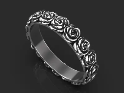 ring rose 3D print model
