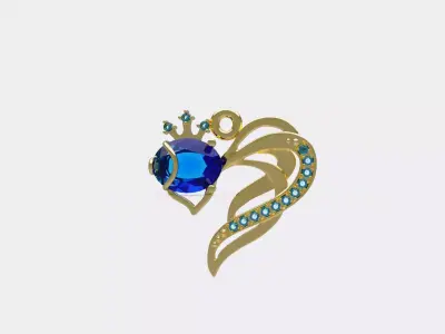 fish pendant 3D print model purchase