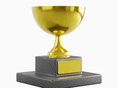 Trophy Cup 01 Low-poly 3D model