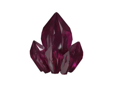 Crystal Shards Free low-poly 3D model