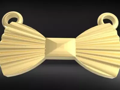 Bow pendant 3D print model