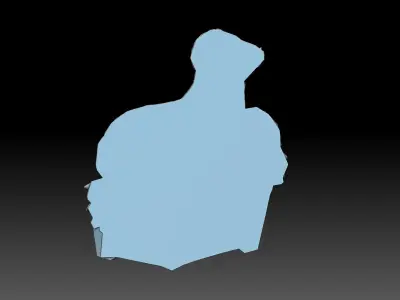 A sheep in the hay 3D print model