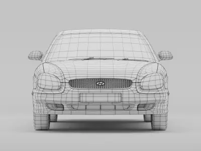 Hyundai Sonata EF  Low-poly 3D model