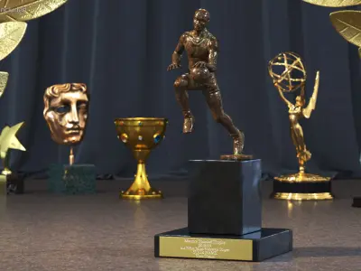 NBA Most Valuable Player Trophy 3D model