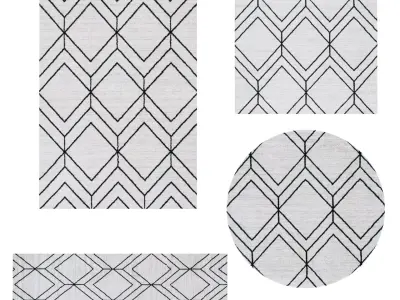 Rugs No 19 Low-poly 3D model
