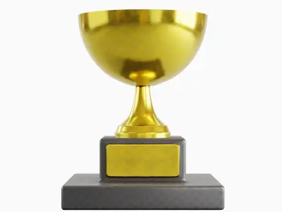 Trophy Cup 01 Low-poly 3D model